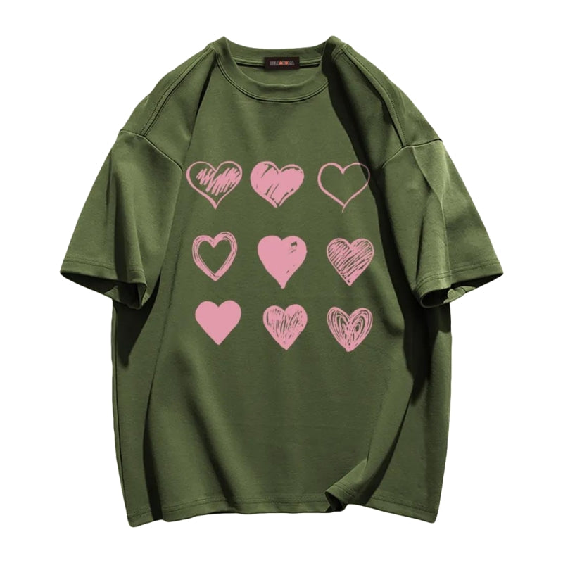 Painting Love Print T-shirt