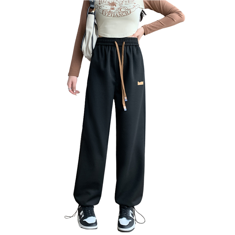 Women's Solid Color Letter Sweatpants