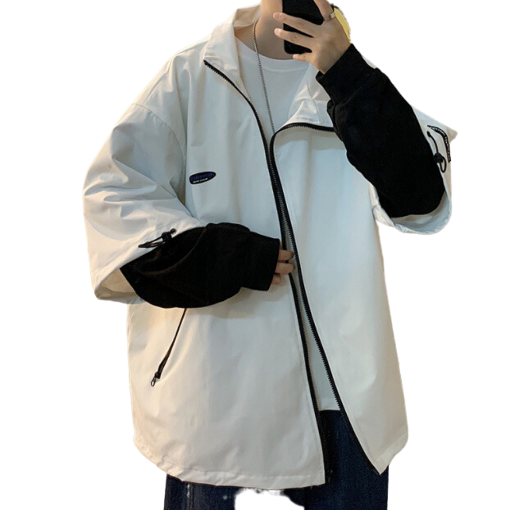 Outdoor Fake Two-Piece Panel Jacket