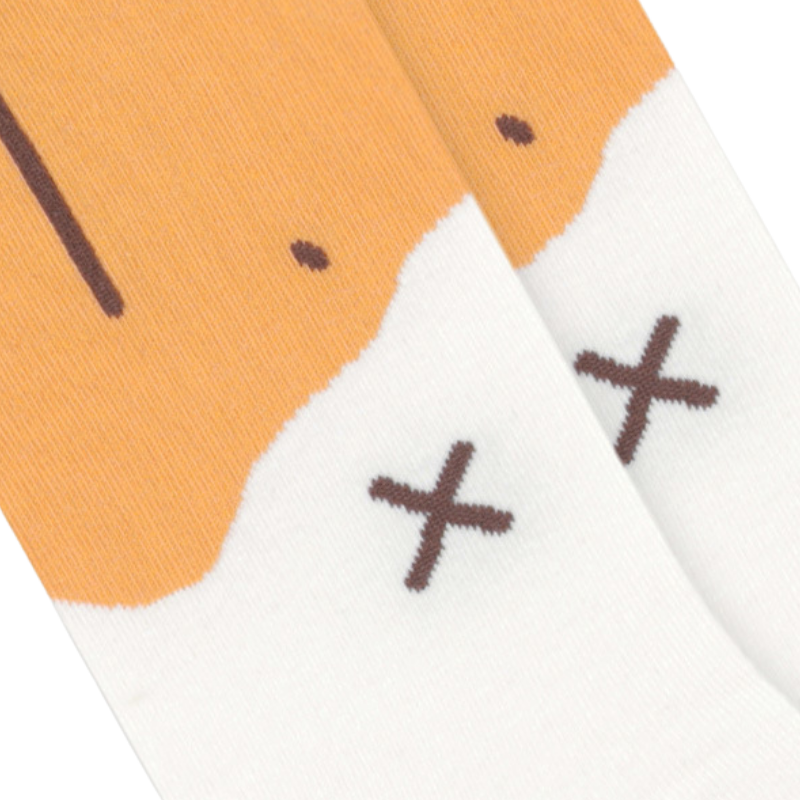 Cute Cartoon Duck Color Blocking Socks