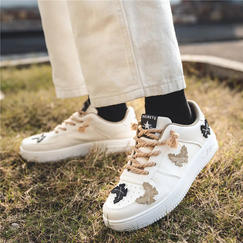 Street Butterfly Patchwork Court Sneakers