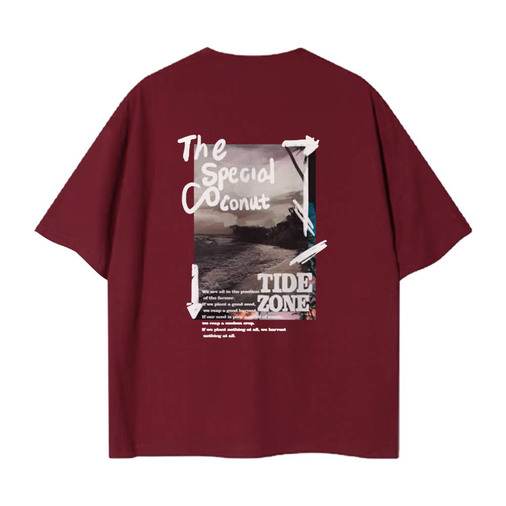 Pure Cotton 260G American Landscape Picture T-shirt