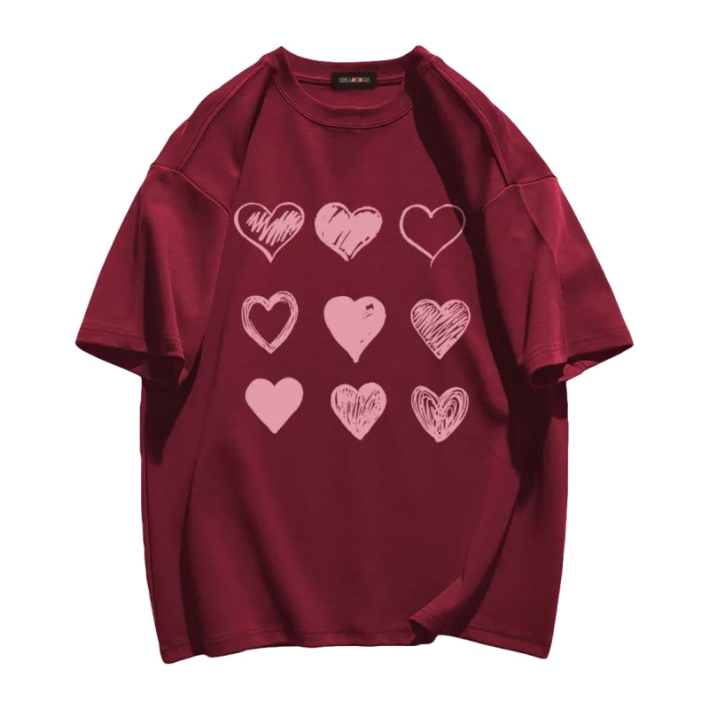 Painting Love Print T-shirt