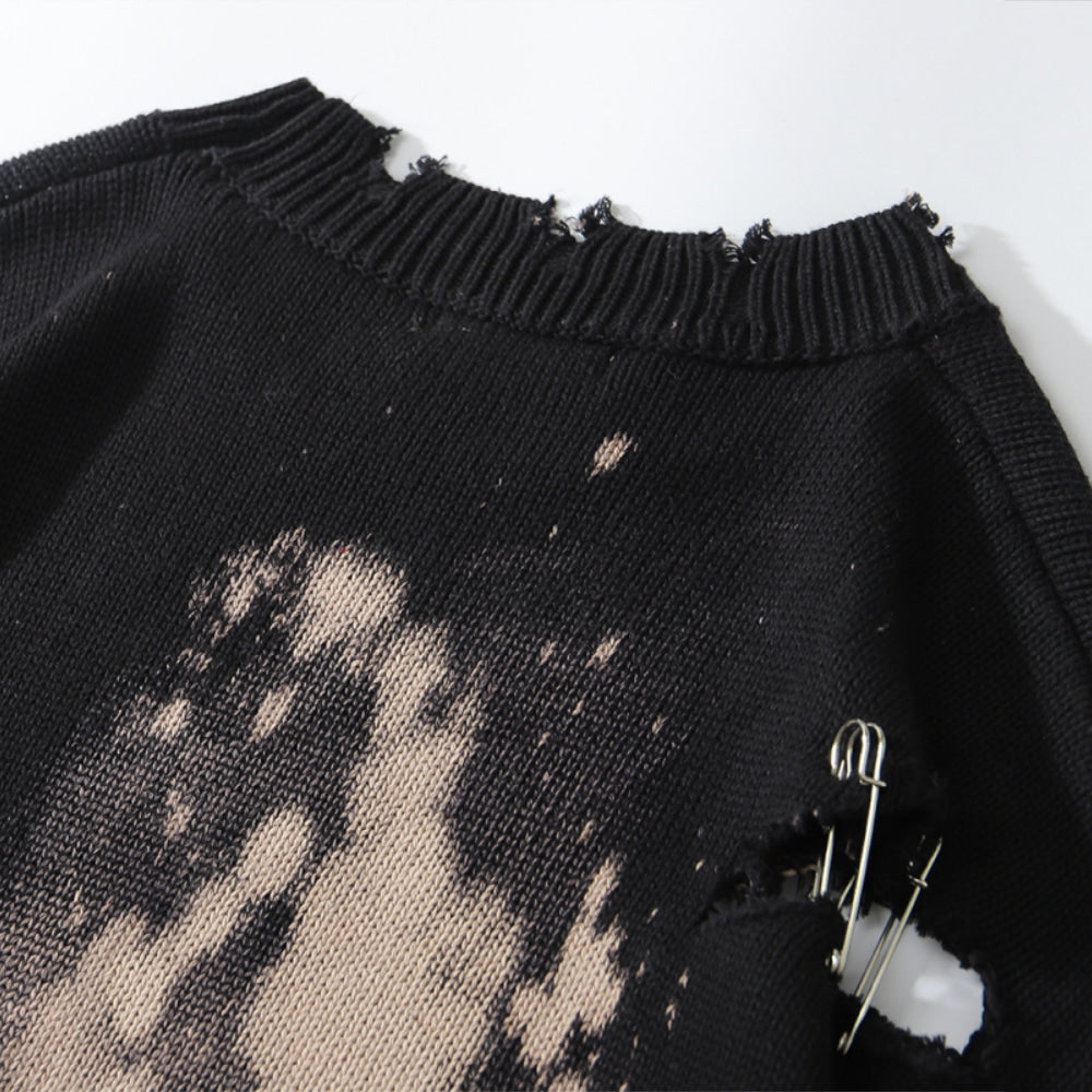High Street Tie-dye Pins Sweater