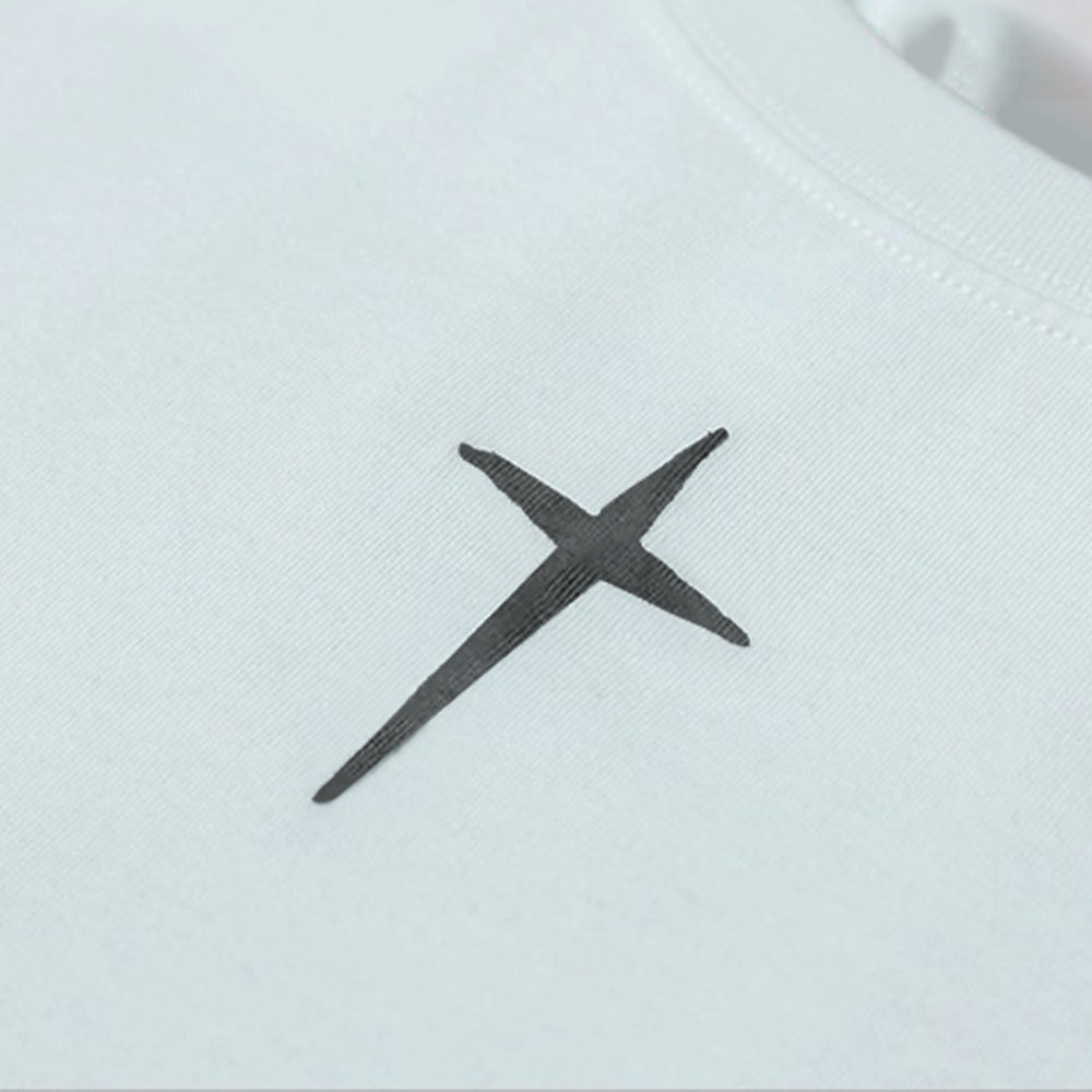 Past Future | Casual Black & White Greece Map T-shirt