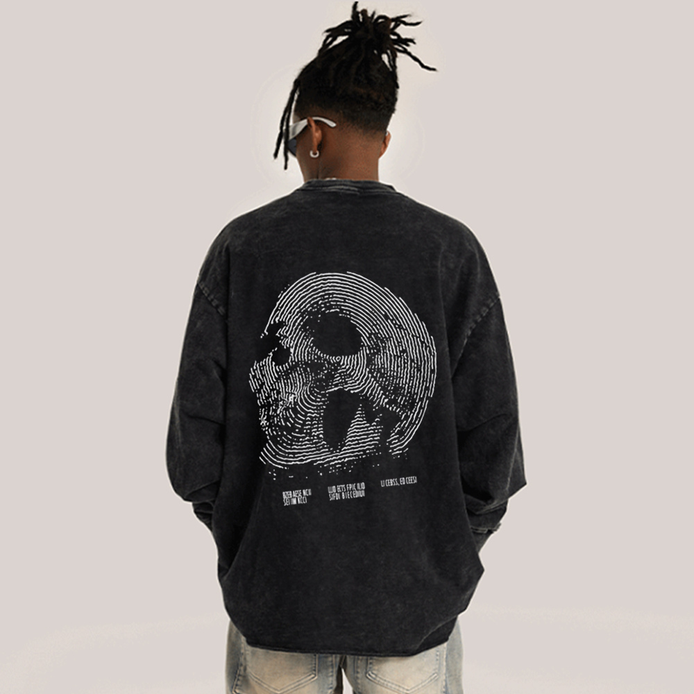 Skull Print Sweatshirt