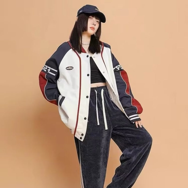 Vintage High Street Racing Baseball Jacket