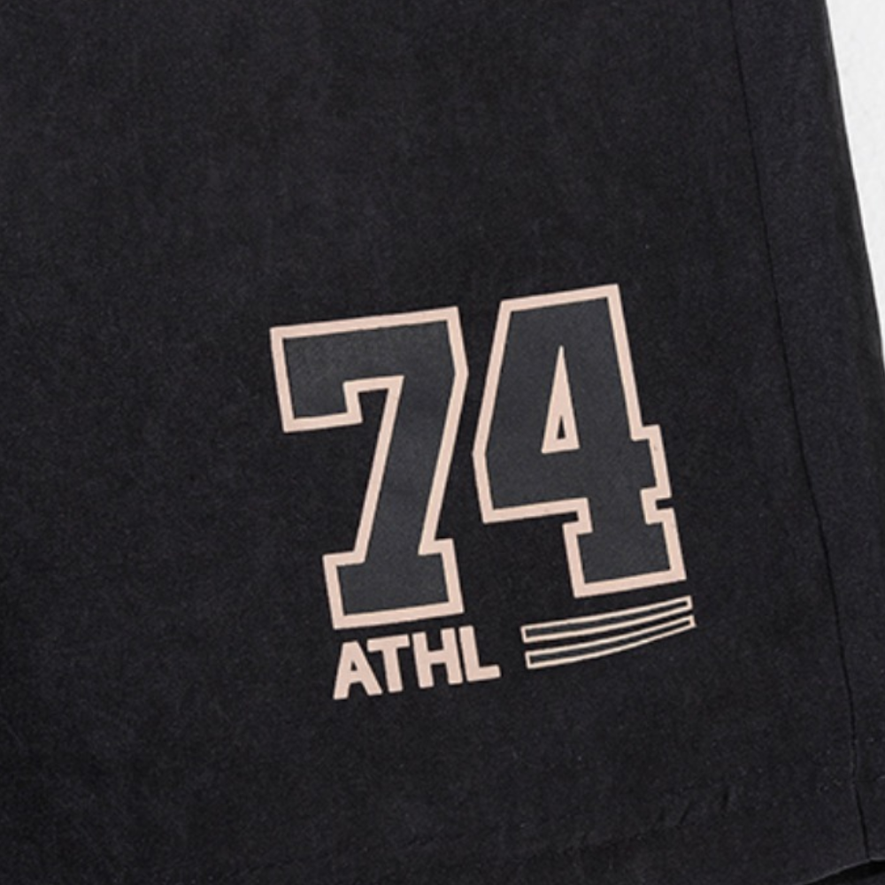 Urban Street Letter Embroidery Suede Shorts