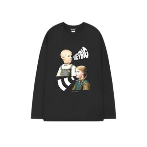 【Subscription】Letter Kids Print Long Sleeve Shirt