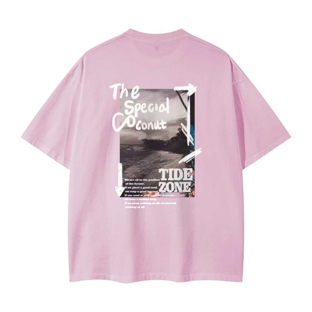 Pure Cotton 260G American Landscape Picture T-shirt