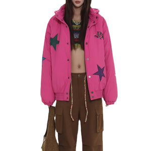Women's American Retro Star Coat