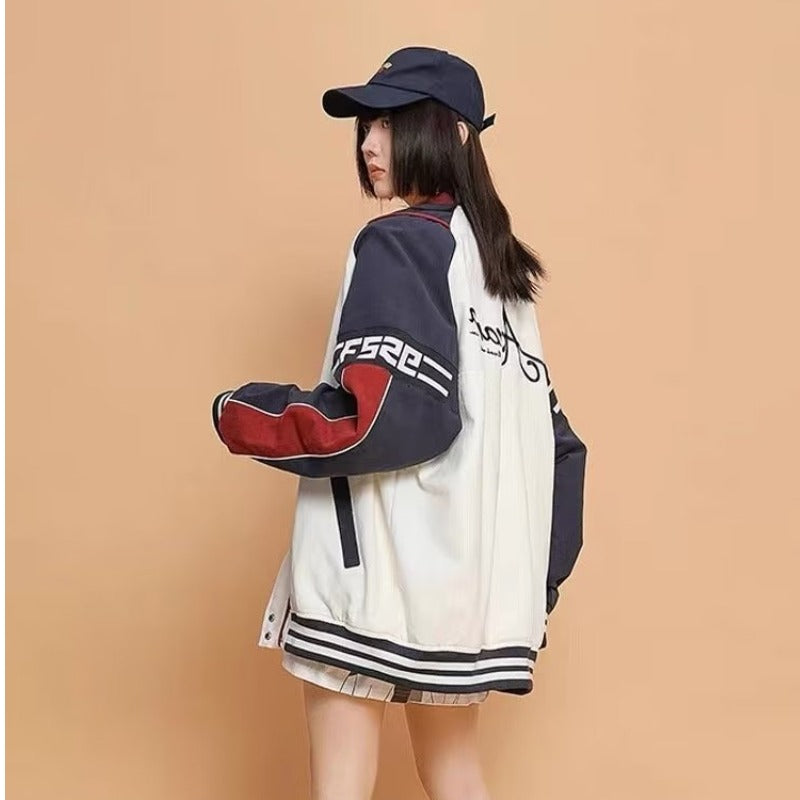 Vintage High Street Racing Baseball Jacket