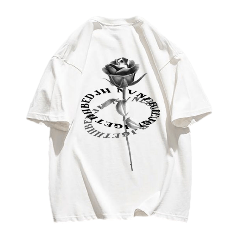 Romantic Rose Print T-shirt